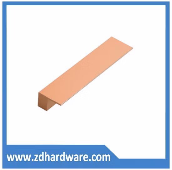 Tiradores de gabinete de aluminio, manija de perfiles, herrajes para cocina, herrajes para muebles, perillas de puerta, color dorado y negro