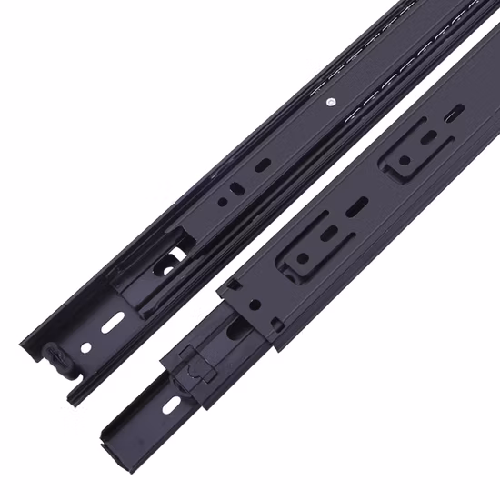 Canal telescópico deslizante para cajón con rodamiento de bolas de extensión completa